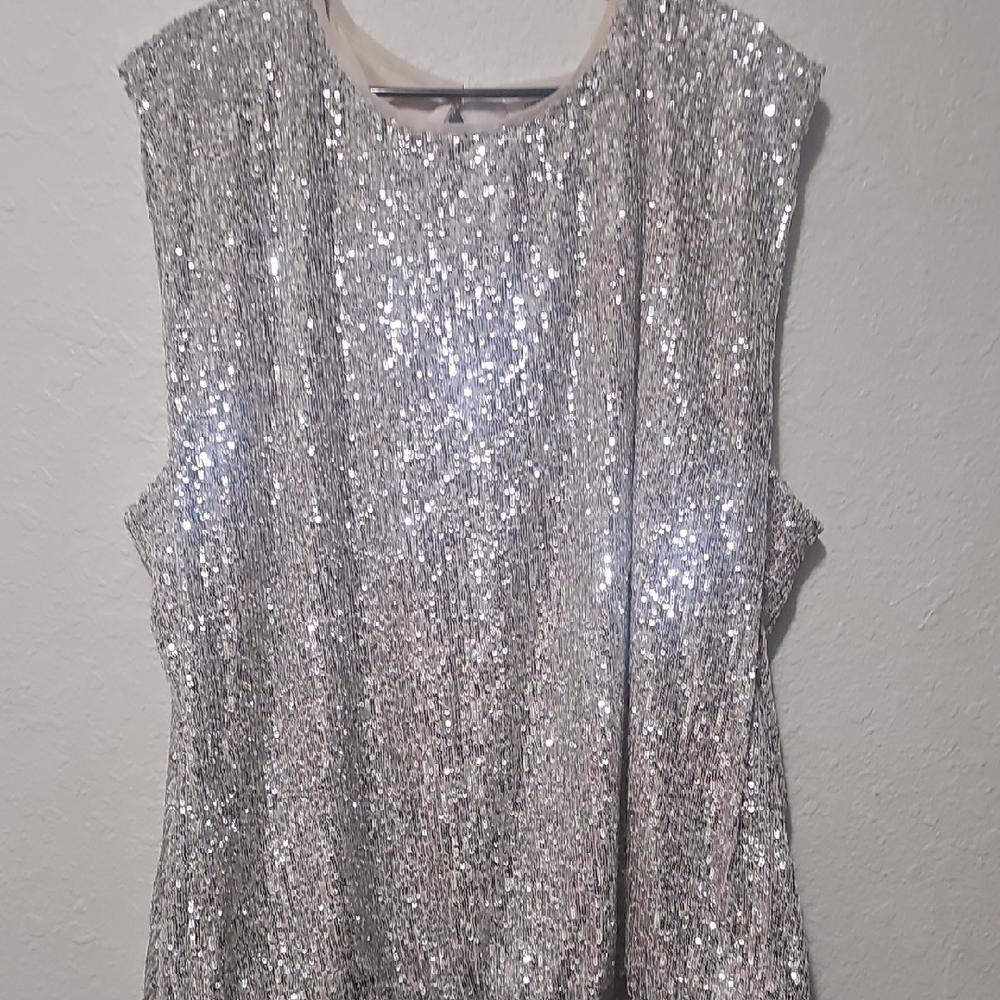 Maurices Glittering Champange Sleeveless Blouse